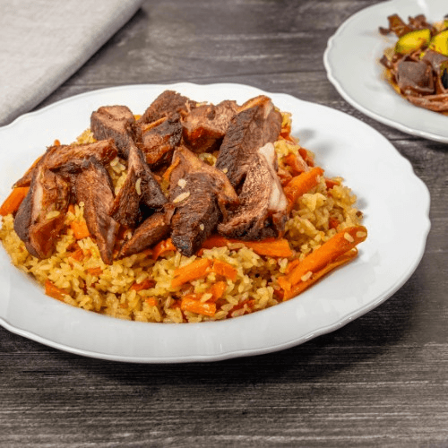 Polo with lamb.